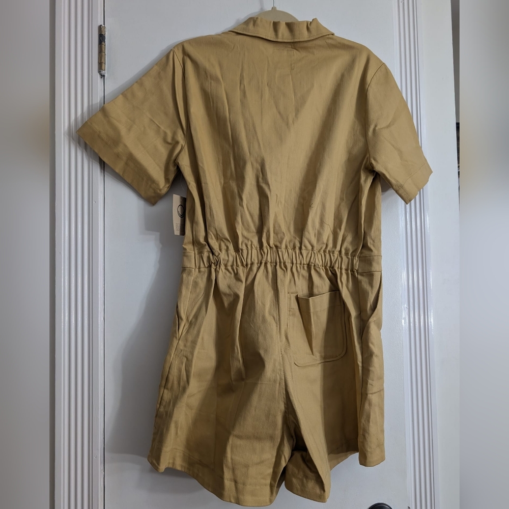 For Days Everlasting Twill Short Sleeve Romper Size M - Picture 2 of 5